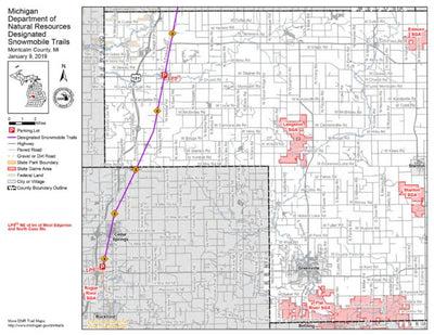 Montcalm County Snowmobile Trails