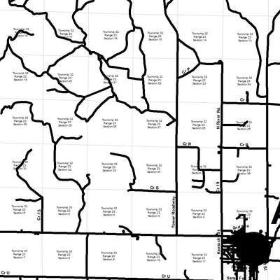 Clark County Roads and PLSS
