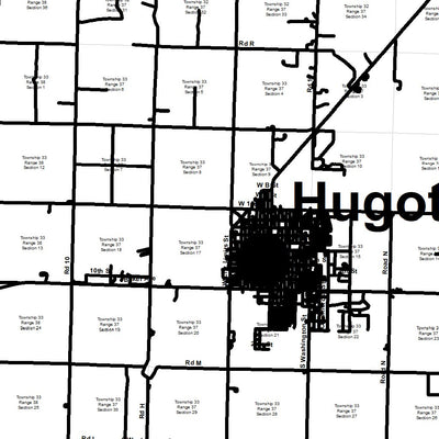 Morton County Roads and PLSS