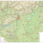 Magyarország részletes autótérképe, Hungary Road Map,