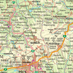 Magyarország részletes autótérképe, Hungary Road Map,