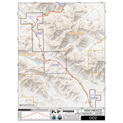 CDT Map Set - New Mexico Sections 1-6 - Mexico Border to Silver City