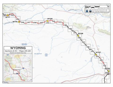 CDT Map Set - Wyoming 6-10 - Key Map