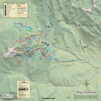 Big Sky Montana Trails Map - Hike Montana - Bike Montana