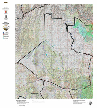 HuntData Arizona Elk Hunt Unit 10 Game Concentration Map