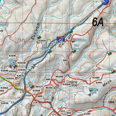 HuntData Arizona Elk Hunt Unit 6A Game Concentration Map