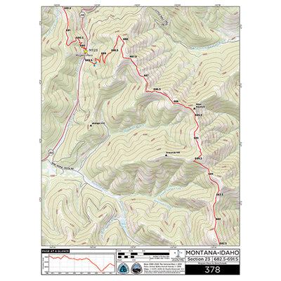 CDT Map Set - Montana-Idaho Sections 17-22 - Interstate 15 to Rogers Pass