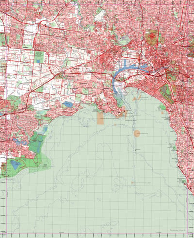 Getlost Map 7822-2 MELBOURNE Topographic Map V9 1:50,000