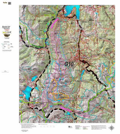 CO Mountain Goat Unit G10 Topographical Map