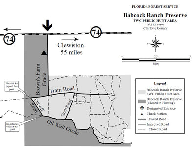 Babcock Ranch Preserve Tier I Area Brochure Map