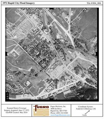 1972 Rapid City Flood, Baken Park, RC_004_006, Low-Altitude