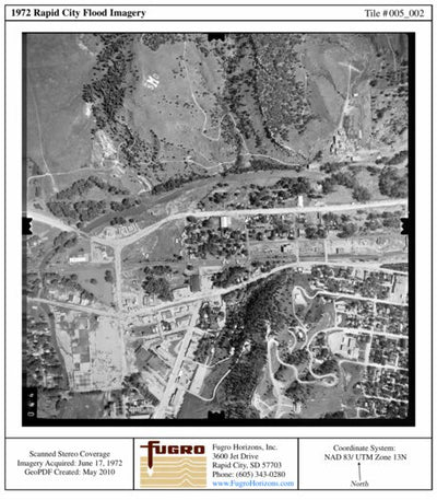 1972 Rapid City Flood, Mountain View and Omaha, RC_005_002, Low-Altitude
