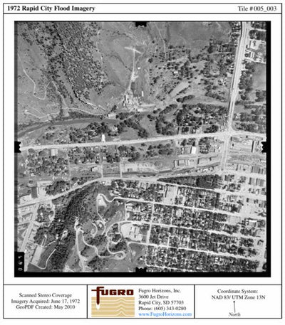 1972 Rapid City Flood, Founder's Park, RC_005_003, Low-Altitude