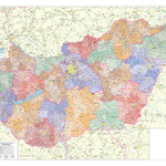 Magyarország közigazgatási térkép Administrative map of Hungary