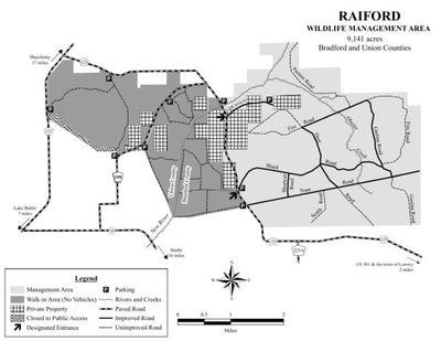 Raiford WMA Brochure Map