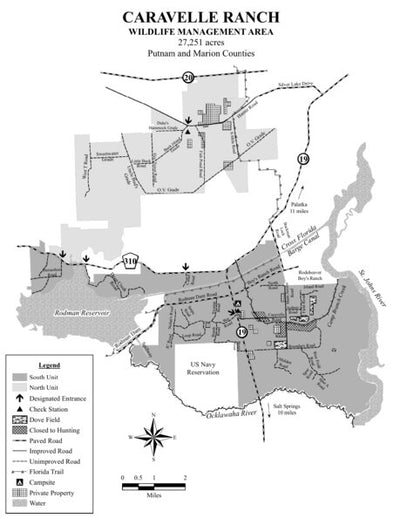 Caravelle Ranch WMA Brochure Map by Florida Fish and Wildlife ...