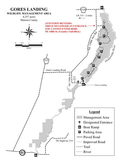 Gores Landing WMA Brochure Map