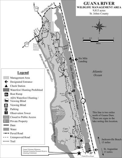 Guana River WMA Brochure Map
