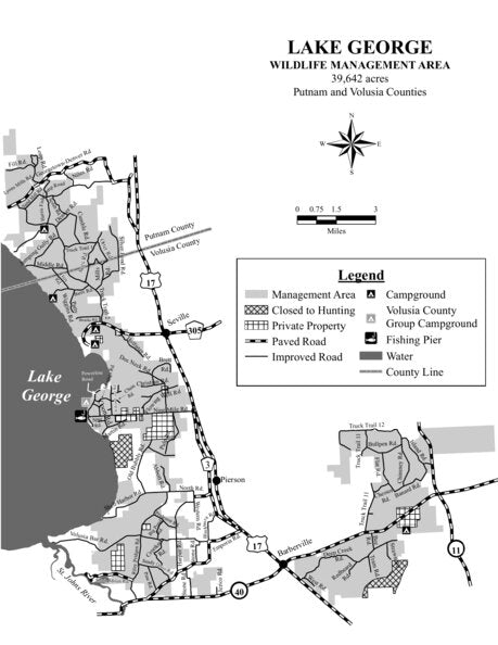 Lake George WMA Brochure Map by Florida Fish and Wildlife Conservation ...
