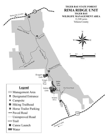 Tiger Bay WMA - Rima Ridge Unit Brochure Map