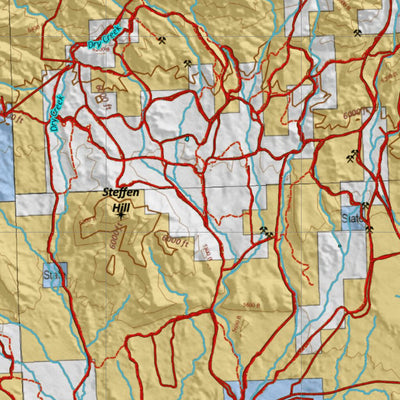 HuntData Wyoming Land Ownership Map for Mule Deer Unit 36