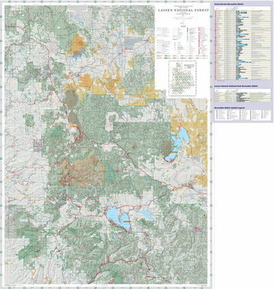 Lassen National Forest Visitor Map
