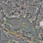 Detailed Map #1 - Pelican Lake Area of Devils Lake North Dakota