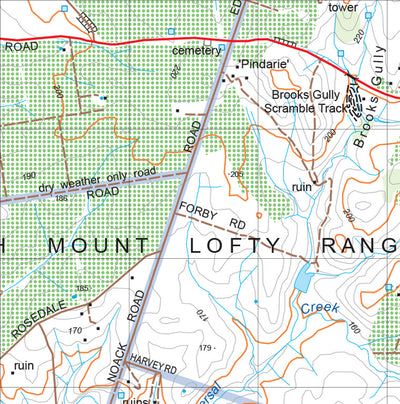 Mount Lofty Ranges Map 178D