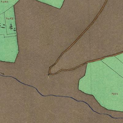 CANAZEI Mappa originale d'impianto del Catasto austro-ungarico. Scala 1:2880