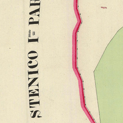 DORSINO Mappa originale d'impianto del Catasto austro-ungarico. Scala 1:2880