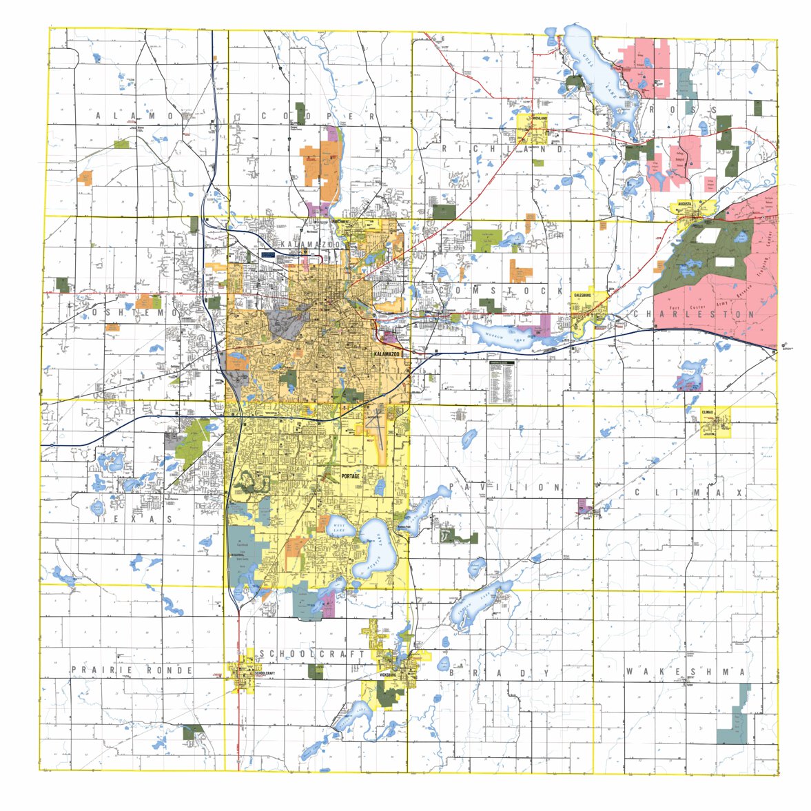 Kalamazoo County StreetMap 2019 Map by Kalamazoo County | Avenza Maps