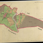 JAVRÈ Mappa originale d'impianto del Catasto austro-ungarico. Scala 1:2880