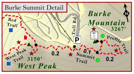 Burke Mountain Summit Detail