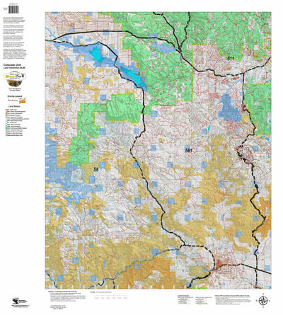 HuntData Colorado Unit 581 Mule Deer Concentration
