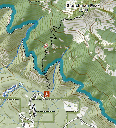 Scotchman Peaks Trail Map