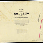 MOLVENO Mappa originale d'impianto del Catasto austro-ungarico. Scala 1:2880