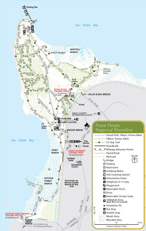 Dynamite Point Pinole Point Pinole Regional Shoreline Map by EBRPD | Avenza Maps