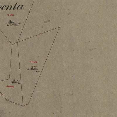 ARMO Mappa originale d'impianto del Catasto austro-ungarico Scala 1:2880