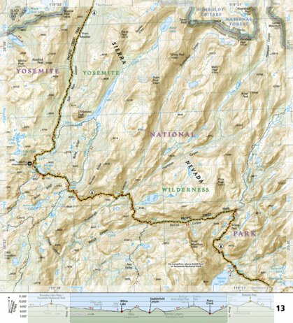 1008 PCT Sierra Nevada North (map 13)