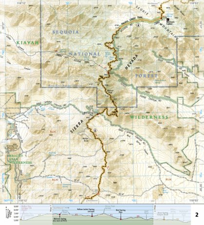 1010 PCT Scodie, Piute, and Tehachapi Mtns (map 02)