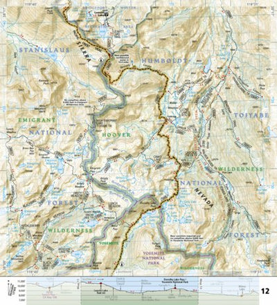 1008 PCT Sierra Nevada North (map 12)