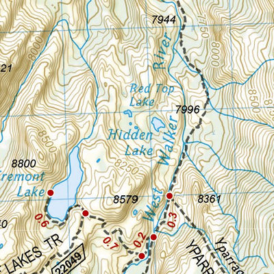 1008 PCT Sierra Nevada North (map 12)