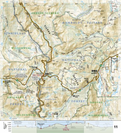 1008 PCT Sierra Nevada North (map 11)