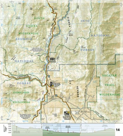 1009 PCT Sierra Nevada South (map 14)