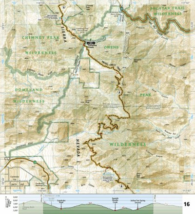 1009 PCT Sierra Nevada South (map 16)