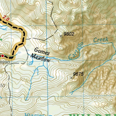 1009 PCT Sierra Nevada South (map 12)