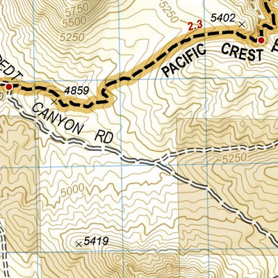 1010 PCT Scodie, Piute, and Tehachapi Mtns (map 03)