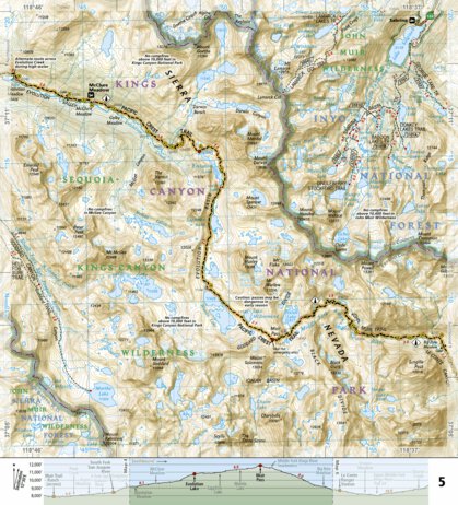 1009 PCT Sierra Nevada South (map 05)