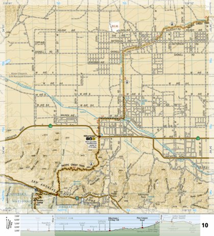 1010 PCT Scodie, Piute, and Tehachapi Mtns (map 10)