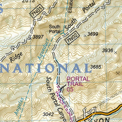 1010 PCT Scodie, Piute, and Tehachapi Mtns (map 12)